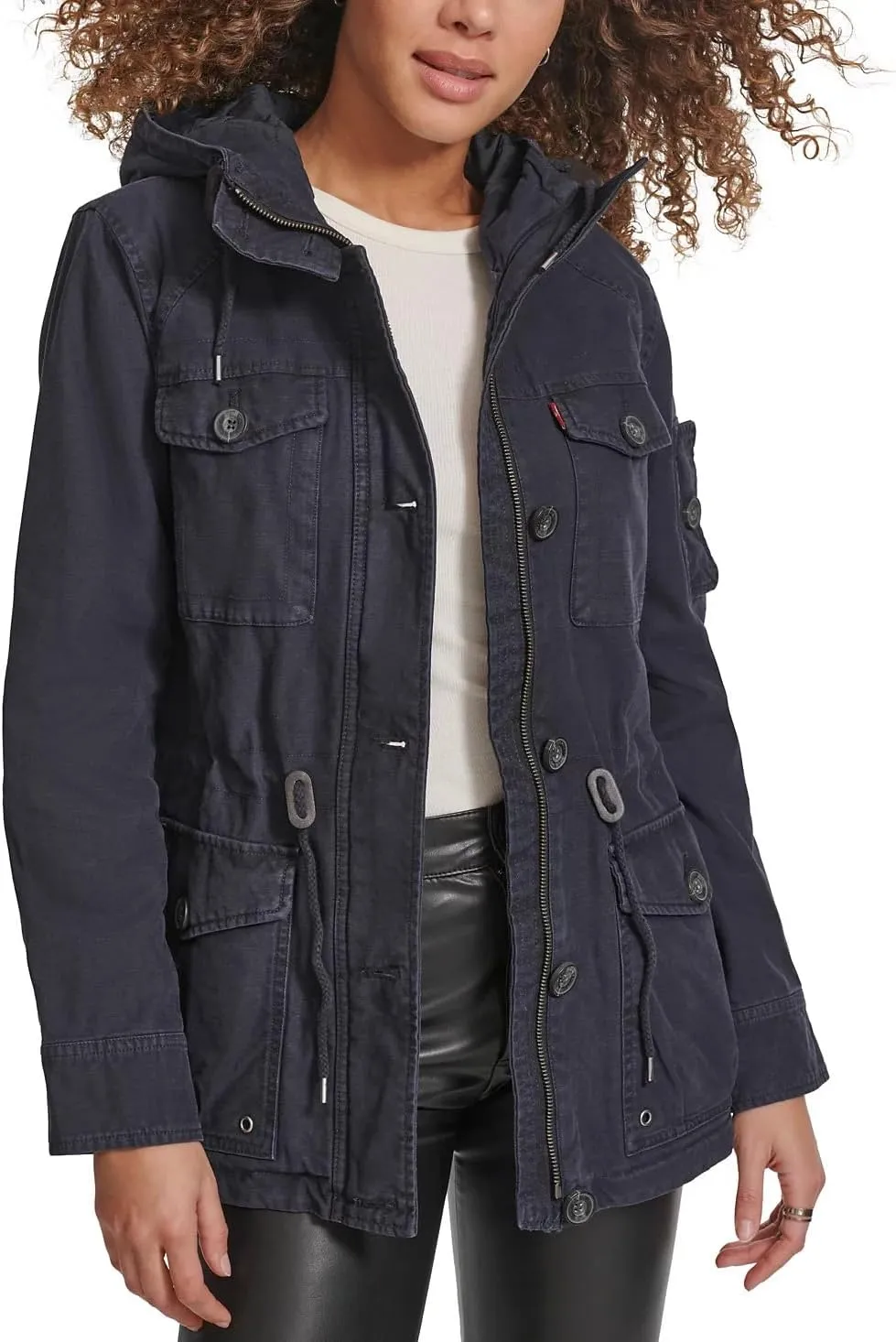 Levi's Women's Lightweight Cotton Military Jacket (Standard & Plus Sizes)