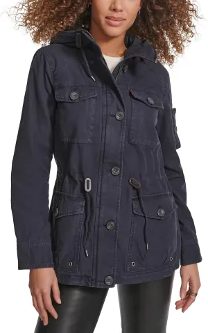 Levi's Women's Lightweight Cotton Military Jacket (Standard & Plus Sizes)