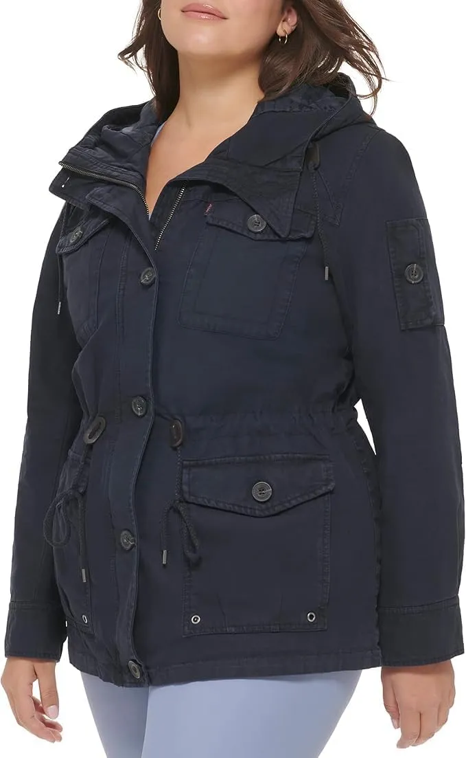 Levi's Women's Lightweight Cotton Military Jacket (Standard & Plus Sizes)