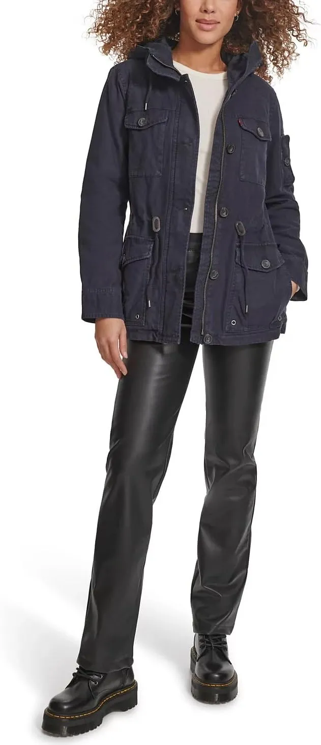 Levi's Women's Lightweight Cotton Military Jacket (Standard & Plus Sizes)
