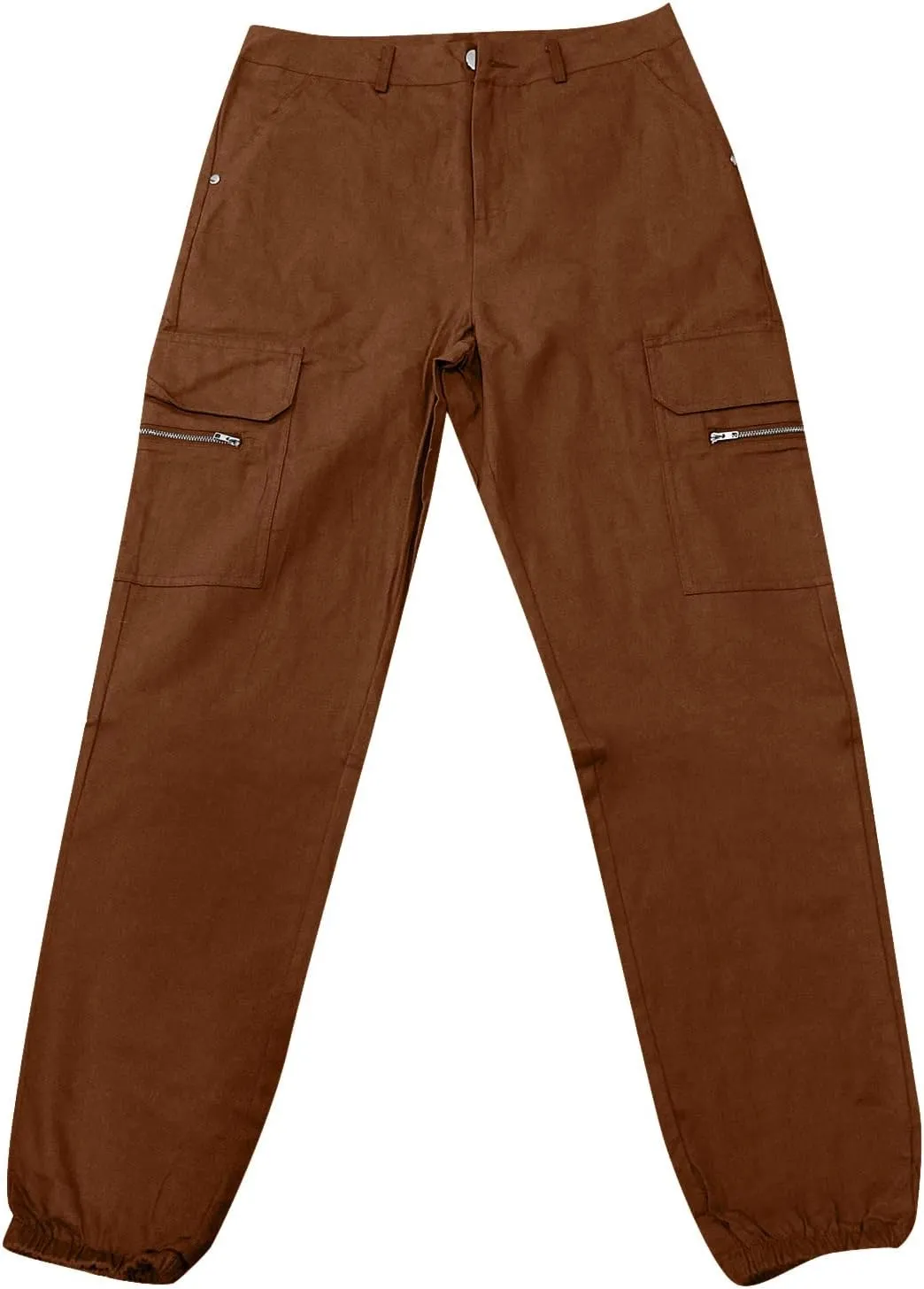 Lightweight Hiking Cargo Pants Womens Slim Fit Outdoor Solid Travel Sweatpant Jogger Elastic Waist Trouser w/Pocket
