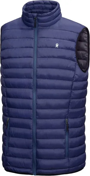 Little Donkey Andy Men's Lightweight Warm Puffer Vest Outdoor Sleeveless Jacket for Golf Hiking Casual Travel
