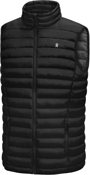 Little Donkey Andy Men's Lightweight Warm Puffer Vest Outdoor Sleeveless Jacket for Golf Hiking Casual Travel