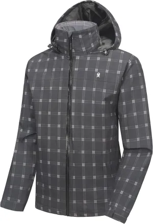 Little Donkey Andy Men's Waterproof Rain Jacket, Lightweight Rain Coat, Raincoat with Hood for Golf Hiking