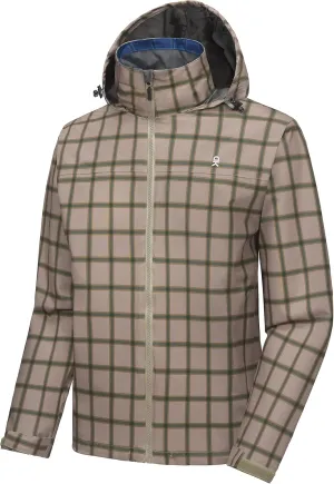 Little Donkey Andy Men's Waterproof Rain Jacket, Lightweight Rain Coat, Raincoat with Hood for Golf Hiking