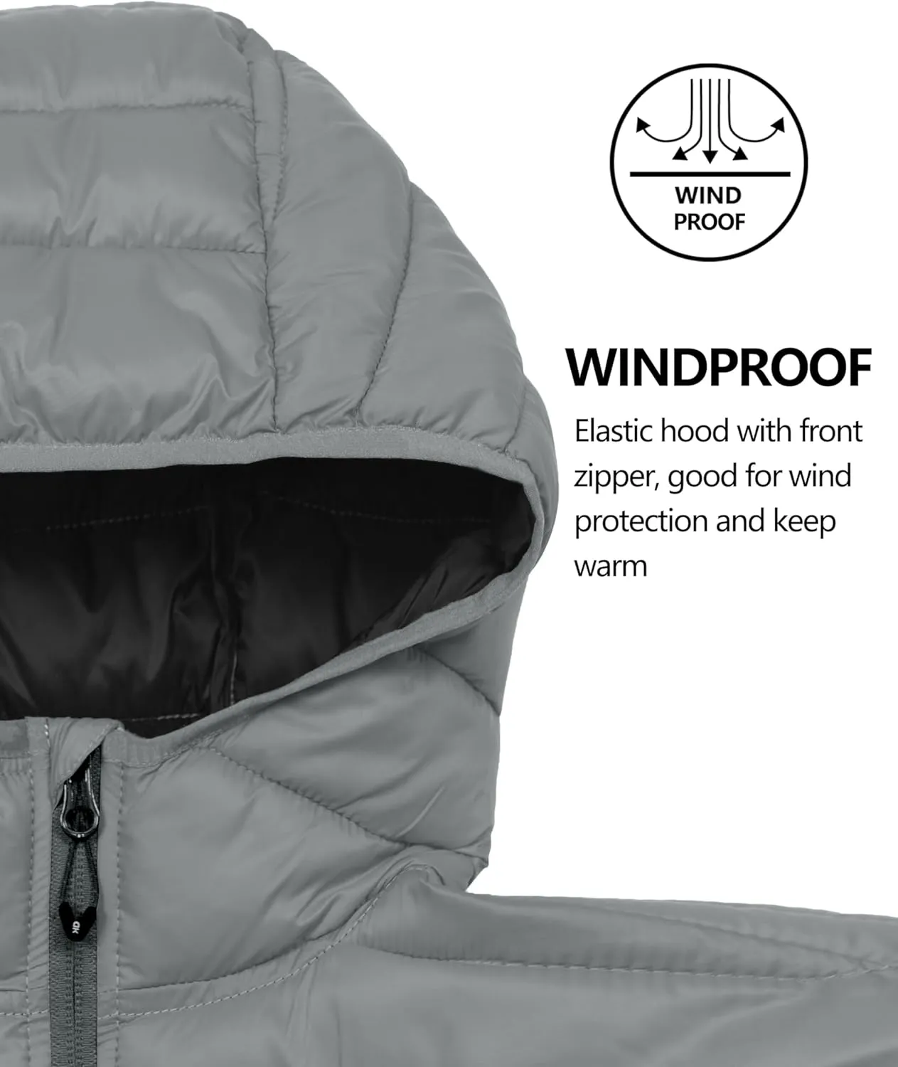 Little Donkey Andy Women's Packable Lightweight Puffer Jacket Hooded Windproof Winter Coat with Recycled Insulation