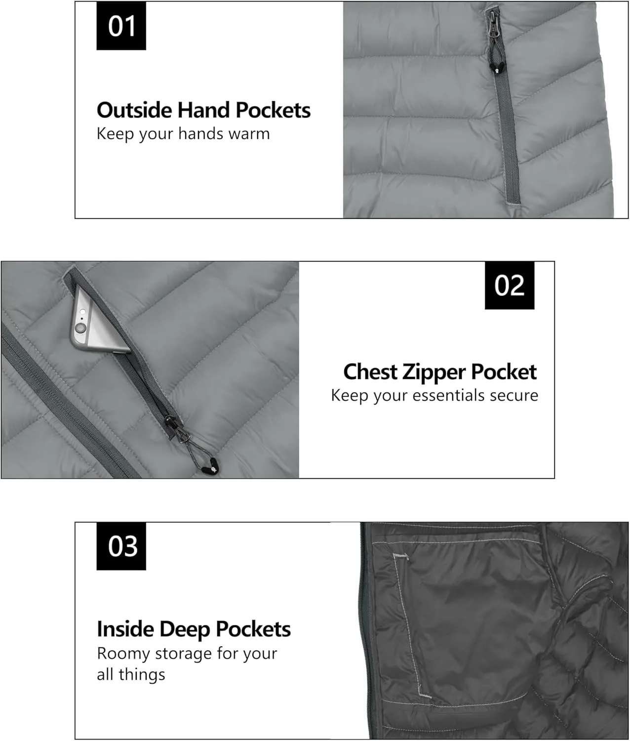 Little Donkey Andy Women's Packable Lightweight Puffer Jacket Hooded Windproof Winter Coat with Recycled Insulation