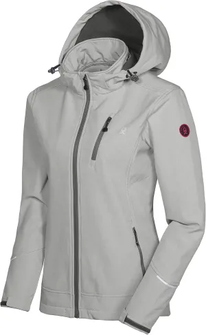 Little Donkey Andy Women's Softshell Jacket Ski Jacket with Removable Hood, Fleece Lined