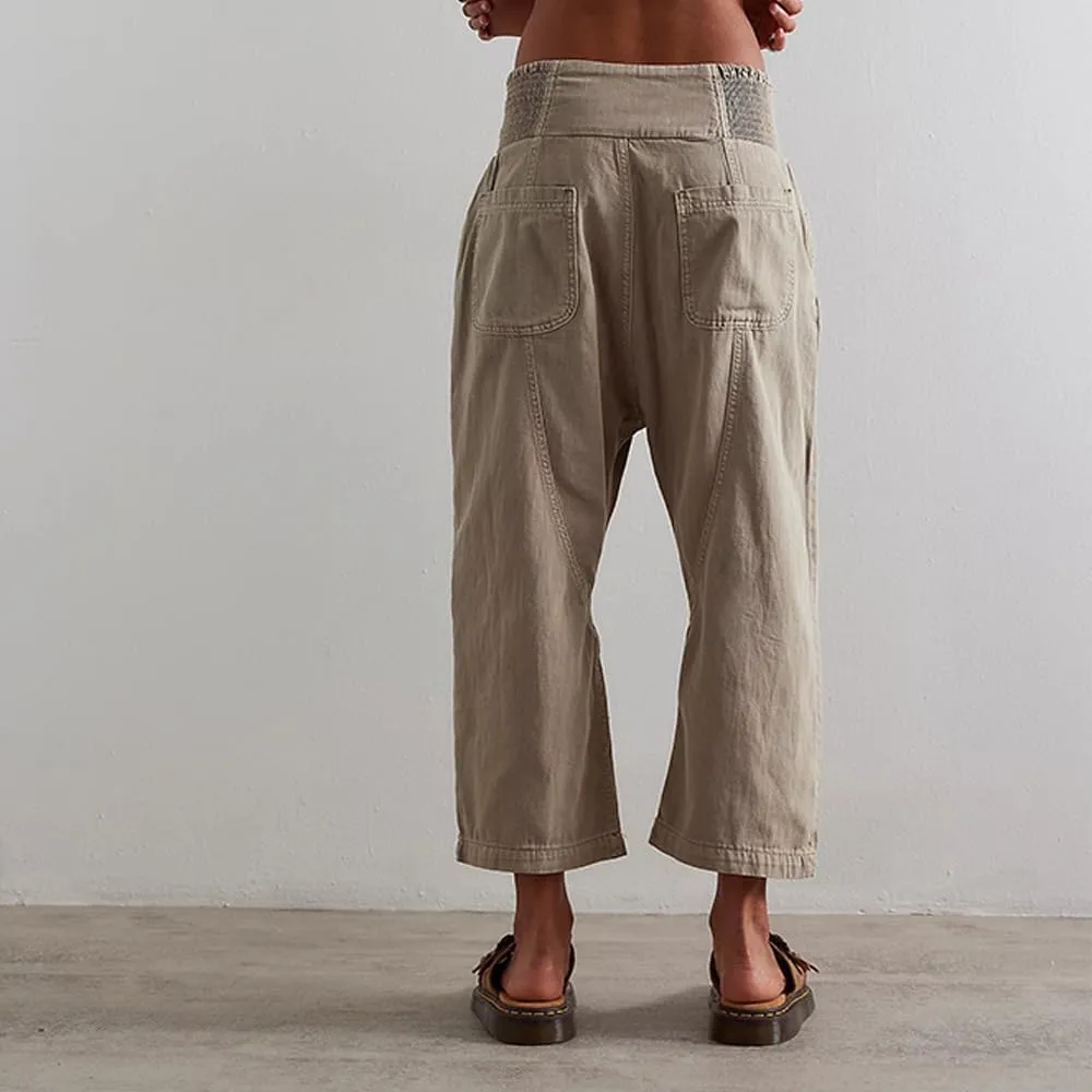 loveimgs Barrel Jeans for Women Wide Leg Mid Rise Denim Pants Baggy Casual Cropped Loose Fit Harem Pants