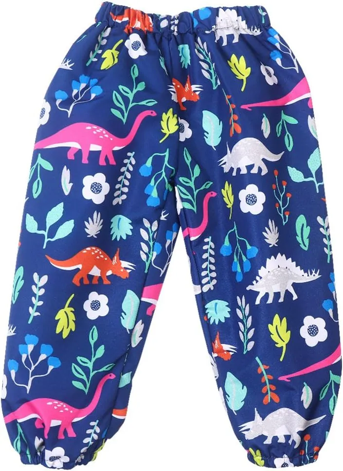 LZH Toddler Boys Girls Raincoat Waterproof Hooded Jacket Dinosaur Coat Pants Suit