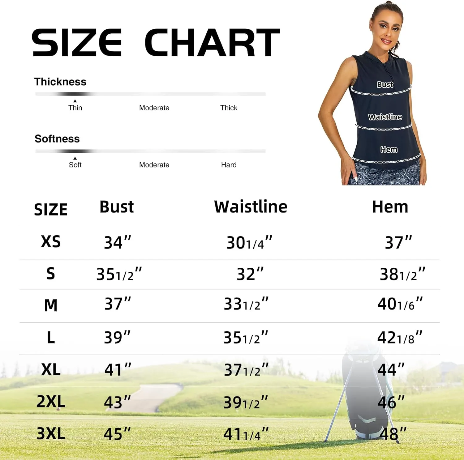 M MOTEEPI Womens Golf Shirt Sleeveless Golf Shirts Collared Zip Up Ladies Tennis Tank Tops