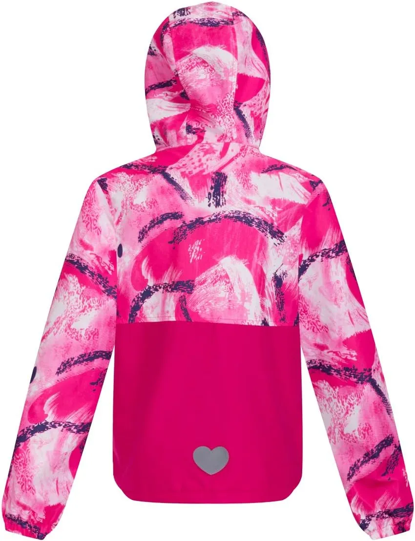 M2C Boys Girls Hooded Color Block Waterproof Fleece Lined Windbreaker Jacket