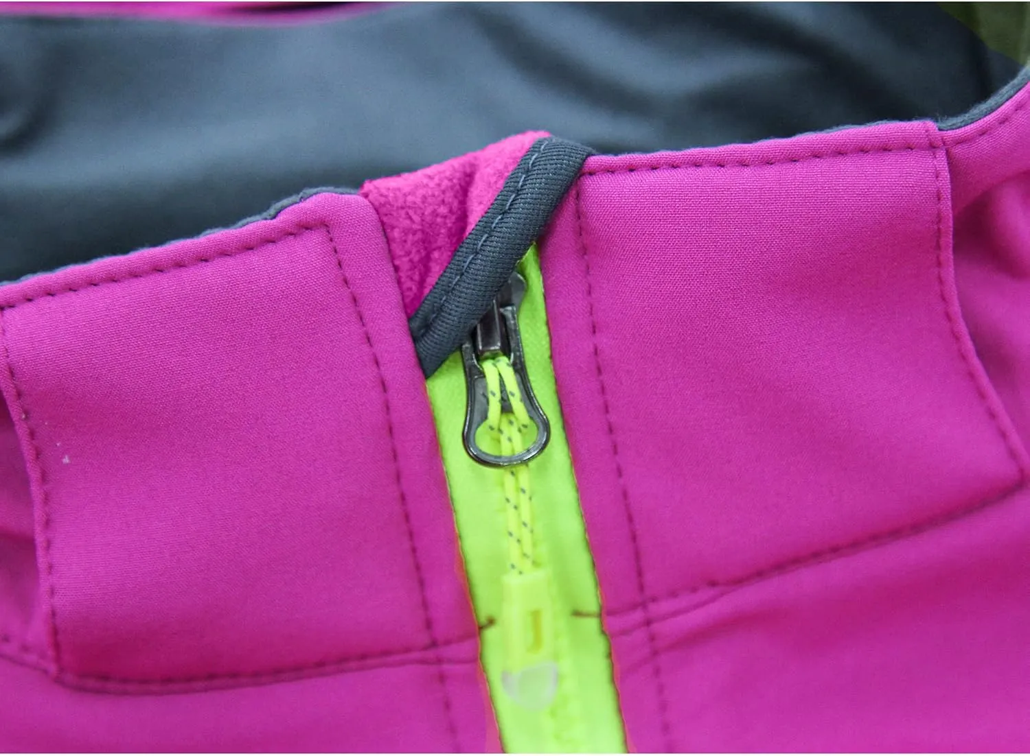 M2C Boys Girls Hooded Windbreaker Fleece Lined Softshell Jacket