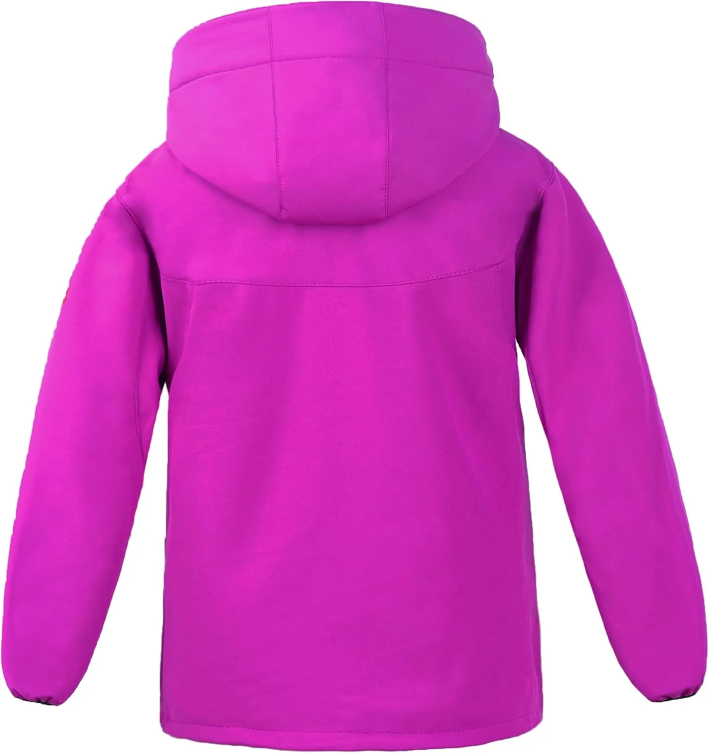 M2C Boys Girls Hooded Windbreaker Fleece Lined Softshell Jacket