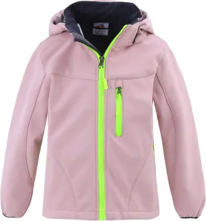 M2C Boys Girls Hooded Windbreaker Fleece Lined Softshell Jacket