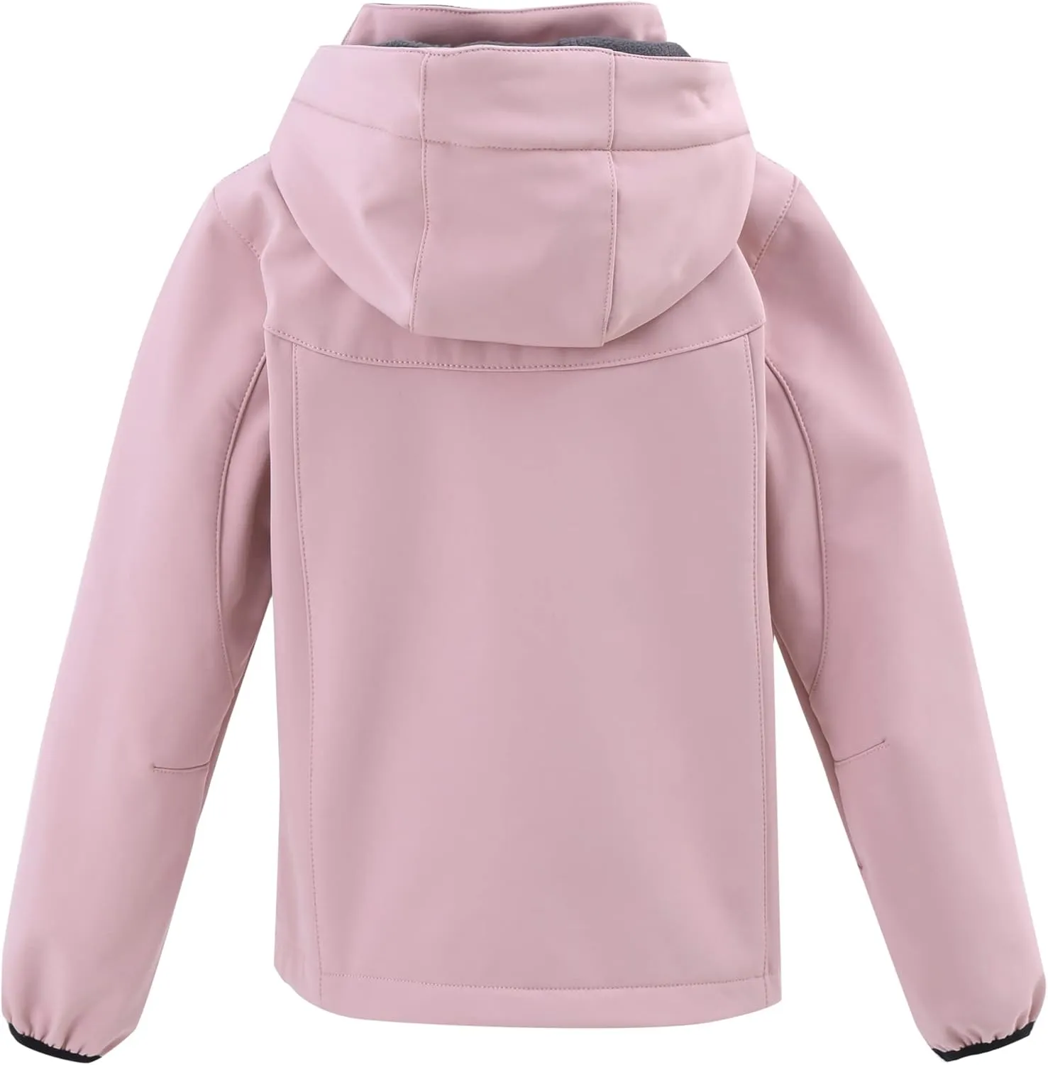 M2C Boys Girls Hooded Windbreaker Fleece Lined Softshell Jacket