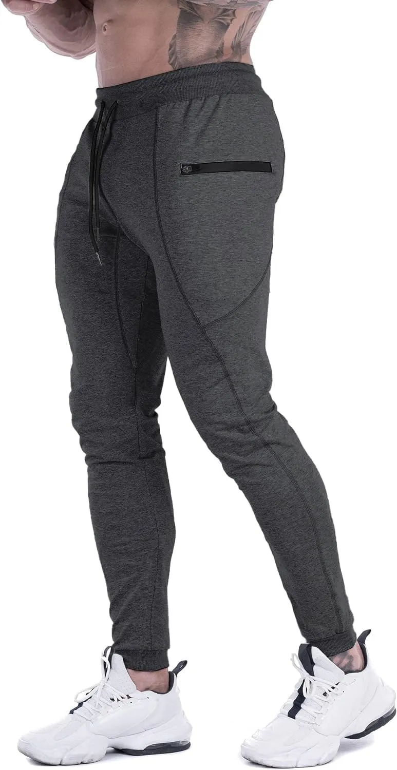 MAIKANONG Mens Slim Joggers Tapered Sweatpants Gym Workout Pants for Running Athletic Casual