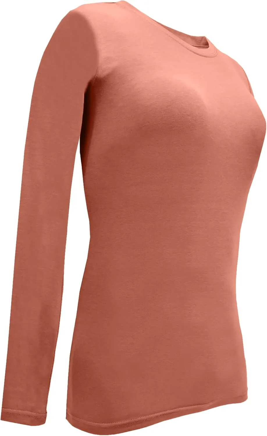 M&M SCRUBS Women's Under Scrub Tee Crew Neck Long Sleeve T-Shirt 5 - Pack