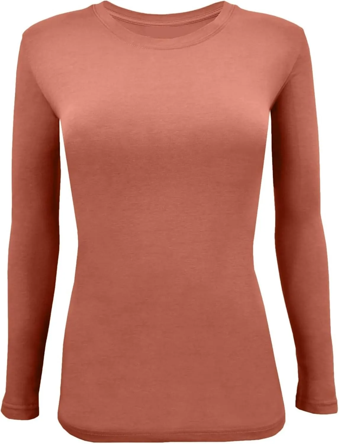 M&M SCRUBS Women's Under Scrub Tee Crew Neck Long Sleeve T-Shirt 5 - Pack