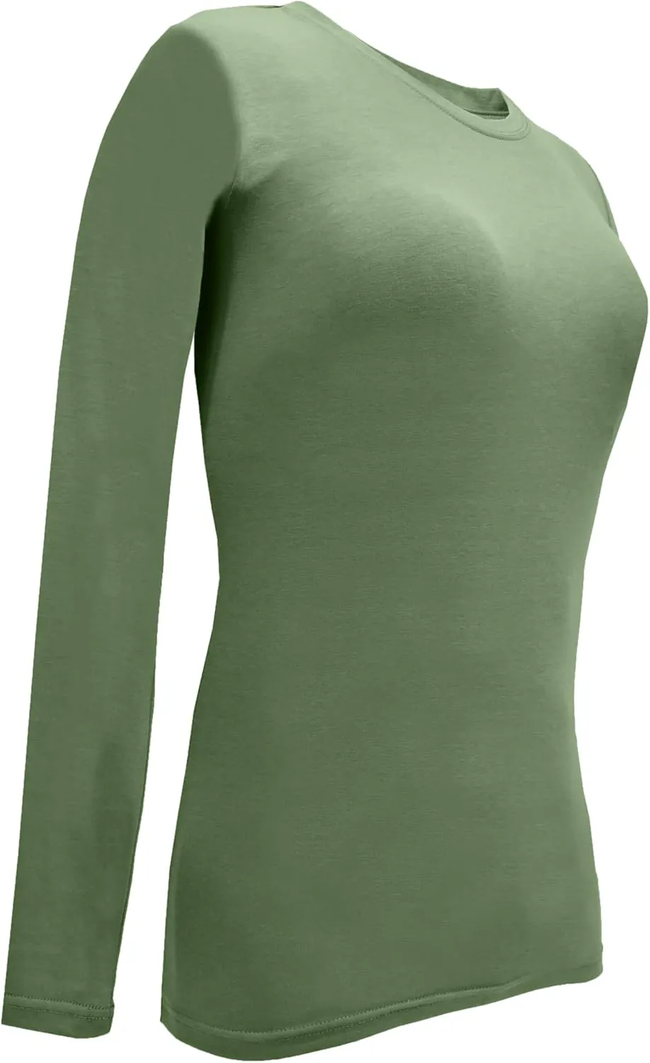 M&M SCRUBS Women's Under Scrub Tee Crew Neck Long Sleeve T-Shirt 5 - Pack