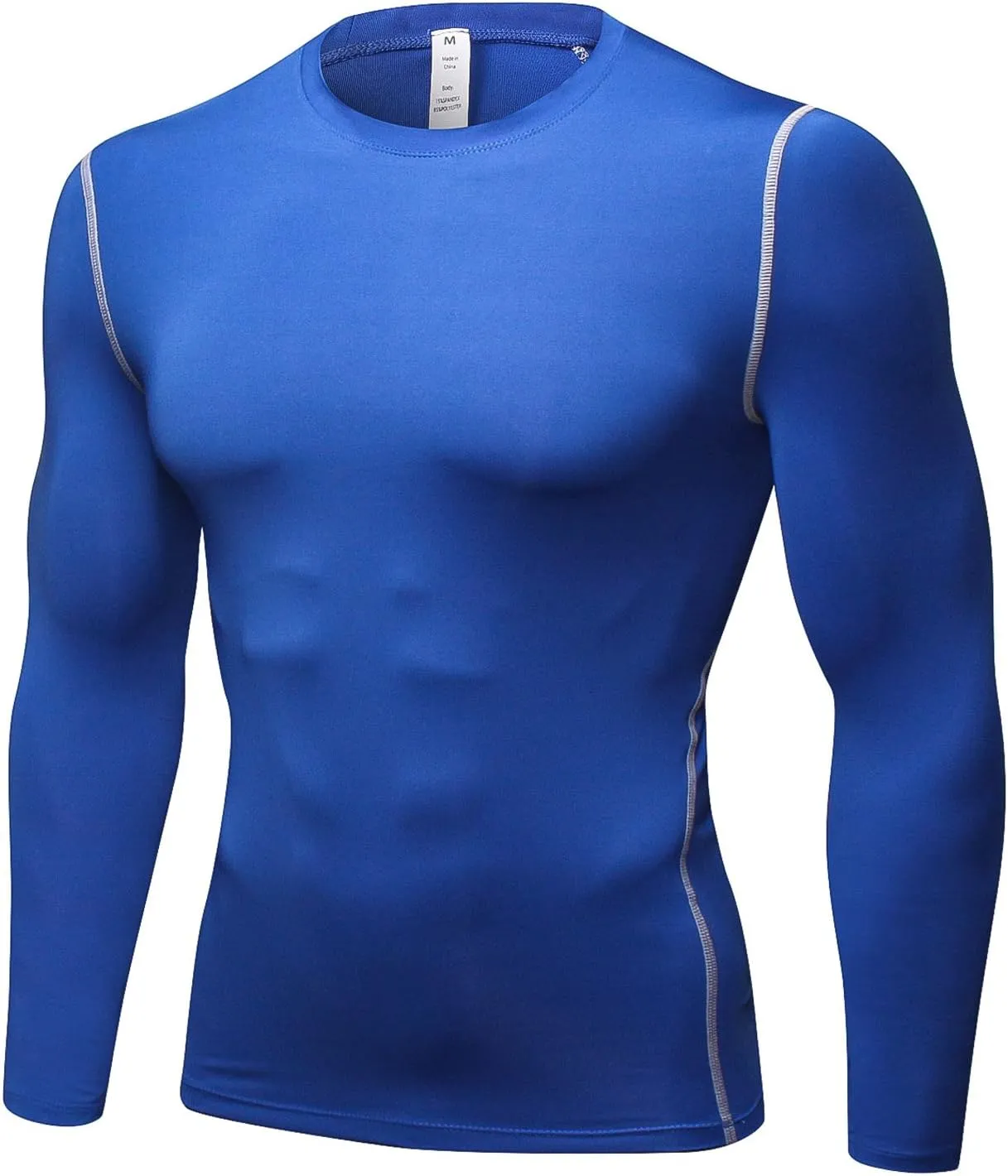 Men Compression Clothing Quick Dry Sleeve Shirt Elastic Bodybuilding Workout Running Tops Custom Logo