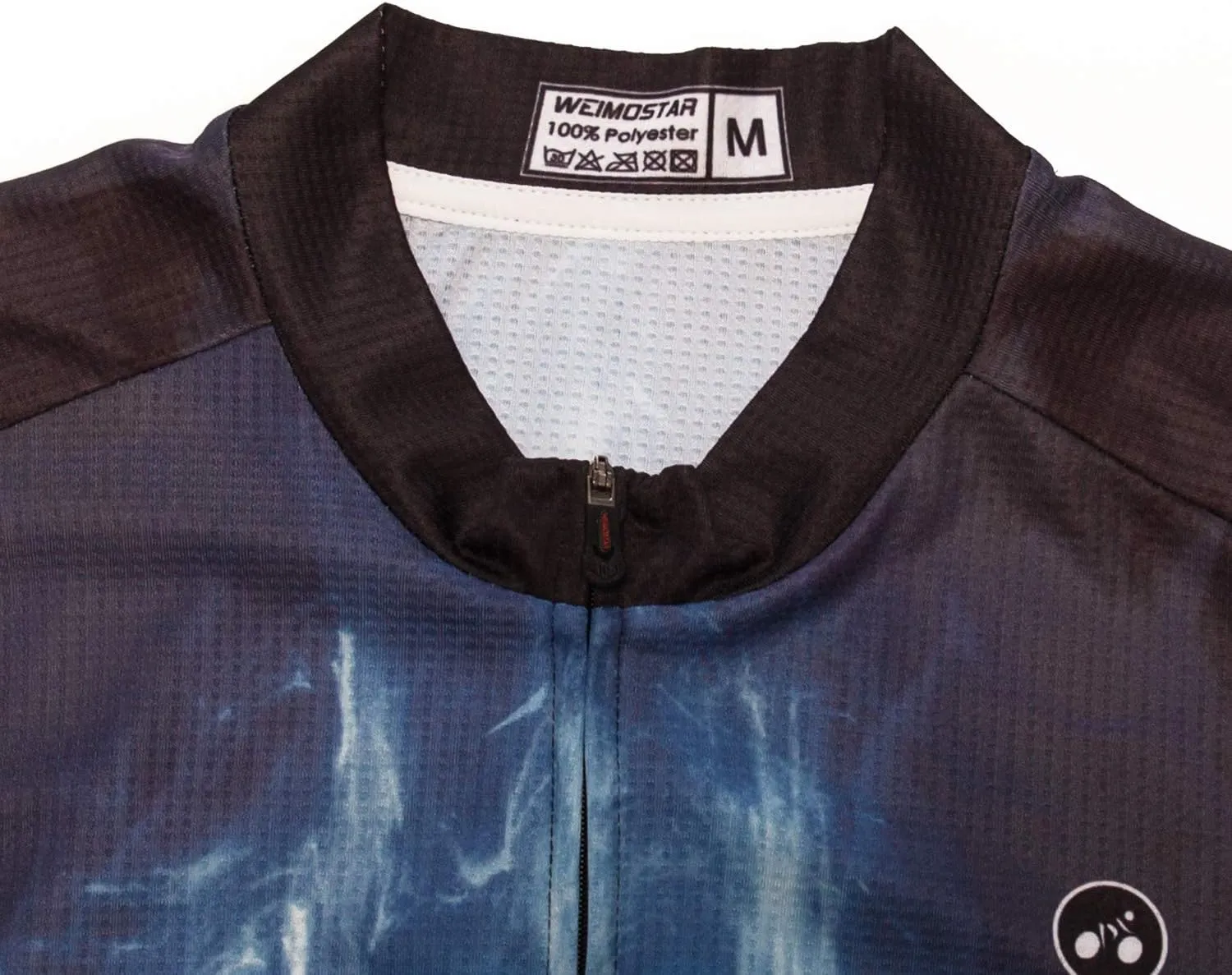 Men Cycling Jersey Skull Bike Short Sleeve Tops Quick-Dry Reflective 3-Pockets S-3XL