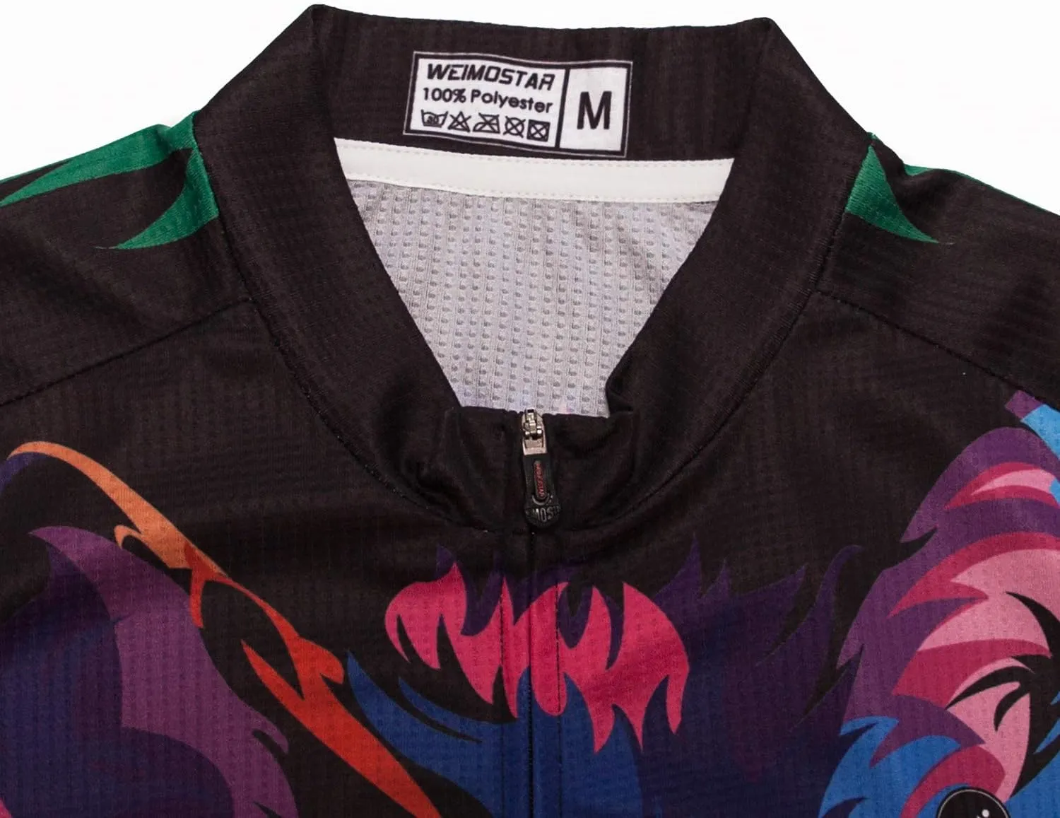 Men Cycling Jersey Skull Bike Short Sleeve Tops Quick-Dry Reflective 3-Pockets S-3XL
