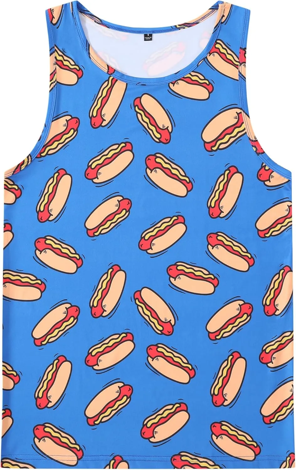 Men's Funny Tank Top Summer Beach Casual Fashion Print Tank Tops for Men Cool Gym Workout Athletic Sleeveless Shirts