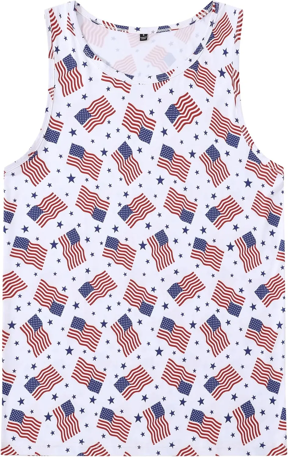 Men's Funny Tank Top Summer Beach Casual Fashion Print Tank Tops for Men Cool Gym Workout Athletic Sleeveless Shirts