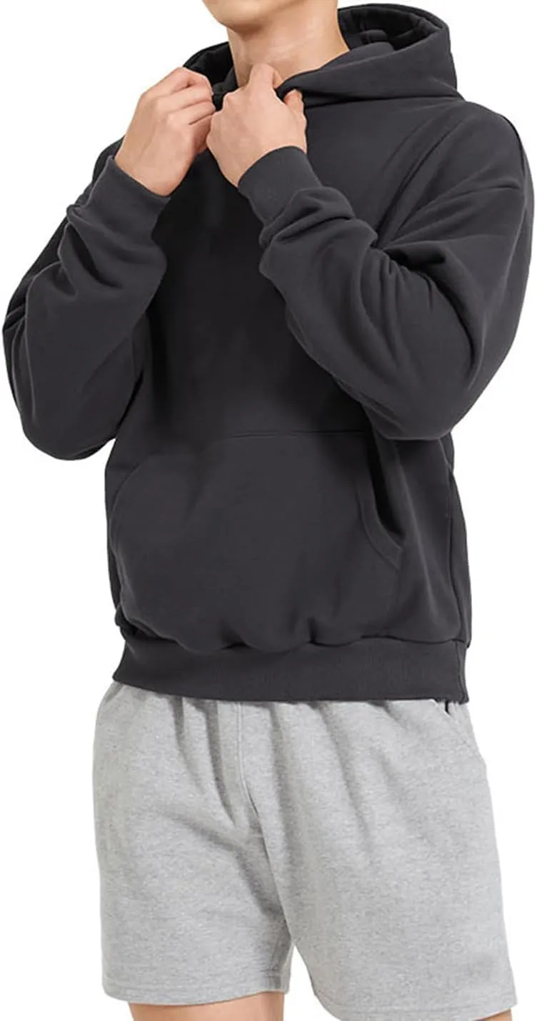 Men's Hoodies Loose Fit Pullover Casual Fashion Long Sleeve Hooded Sweatshirts with Pocket