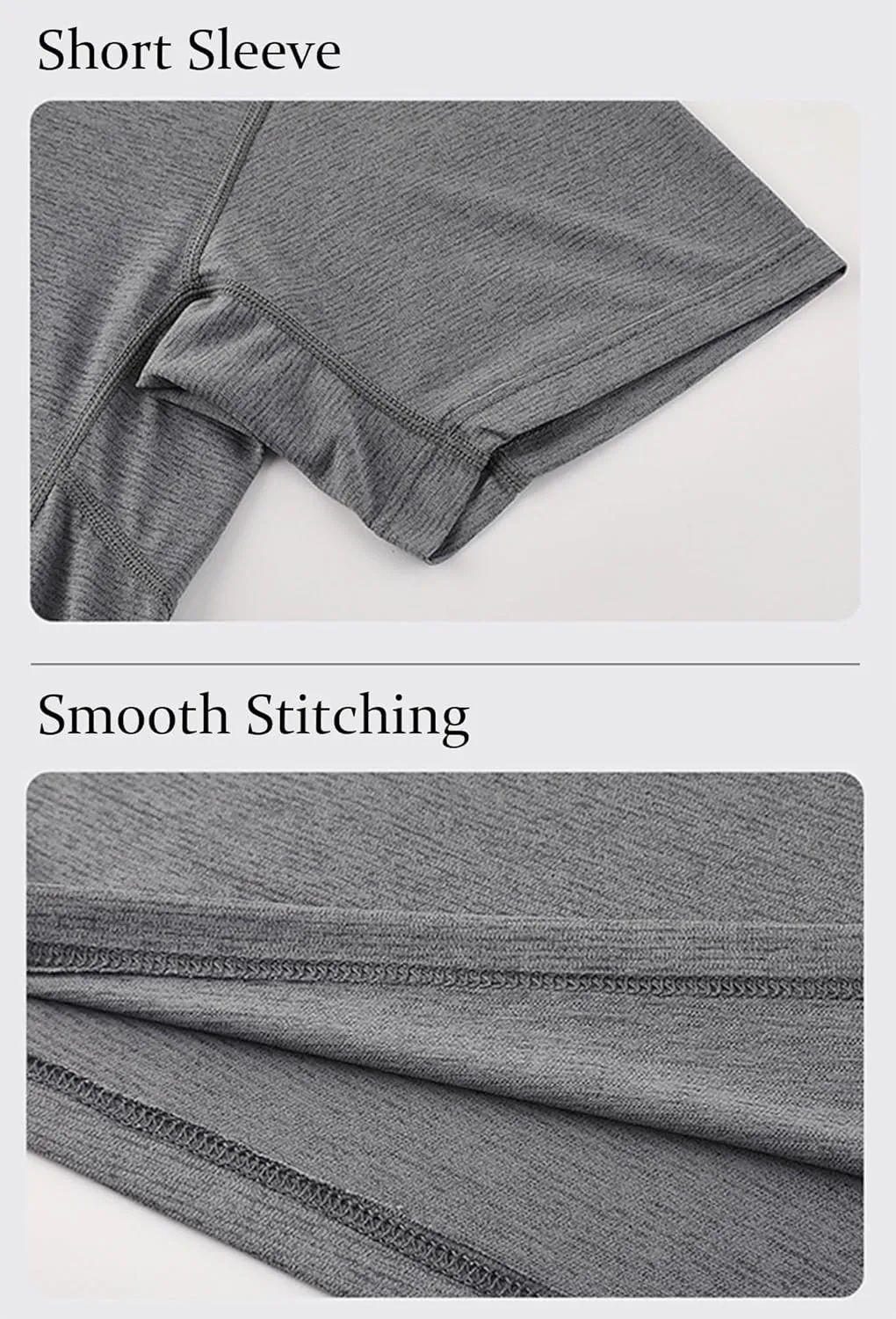 Men's Quick Dry Workout Running T-Shirt Short Sleeve Crewneck Moisture Wicking Athletic Gym Tee Tops