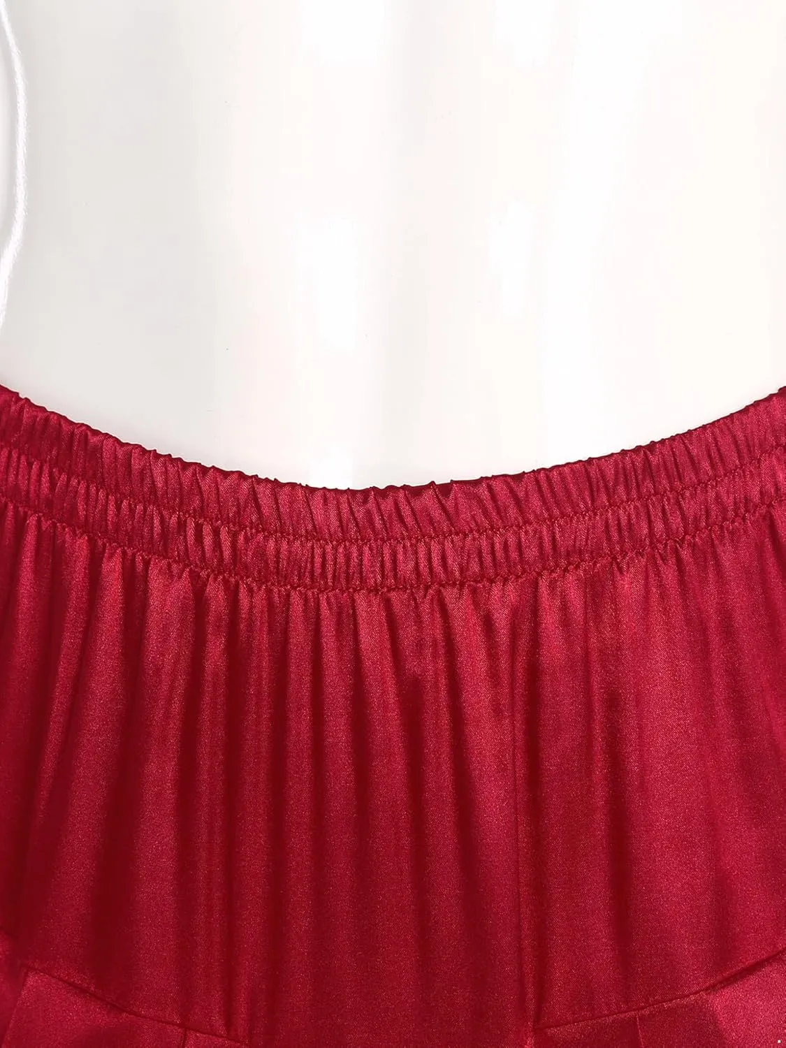 Mens Satin Indian Dhoti Style Pants Casual Elastic Waist Harem Indian Wedding Party Boho Hippie Trousers