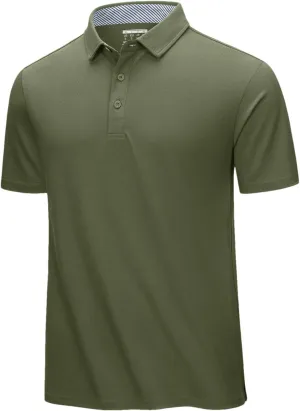 Men's Summer Cotton Polos Shirts Short Sleeve Pullover Quick Dry Tops Outdoor Running Sports Tee