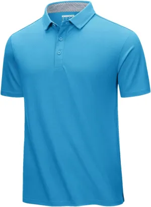 Men's Summer Cotton Polos Shirts Short Sleeve Pullover Quick Dry Tops Outdoor Running Sports Tee