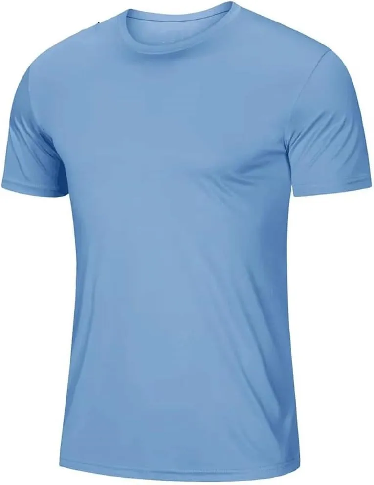Men's UPF 50  Sun-Protection T-Shirt Anti-UV Quick-Dry Shirt for Gym Running Fishing Sports Casual Wear