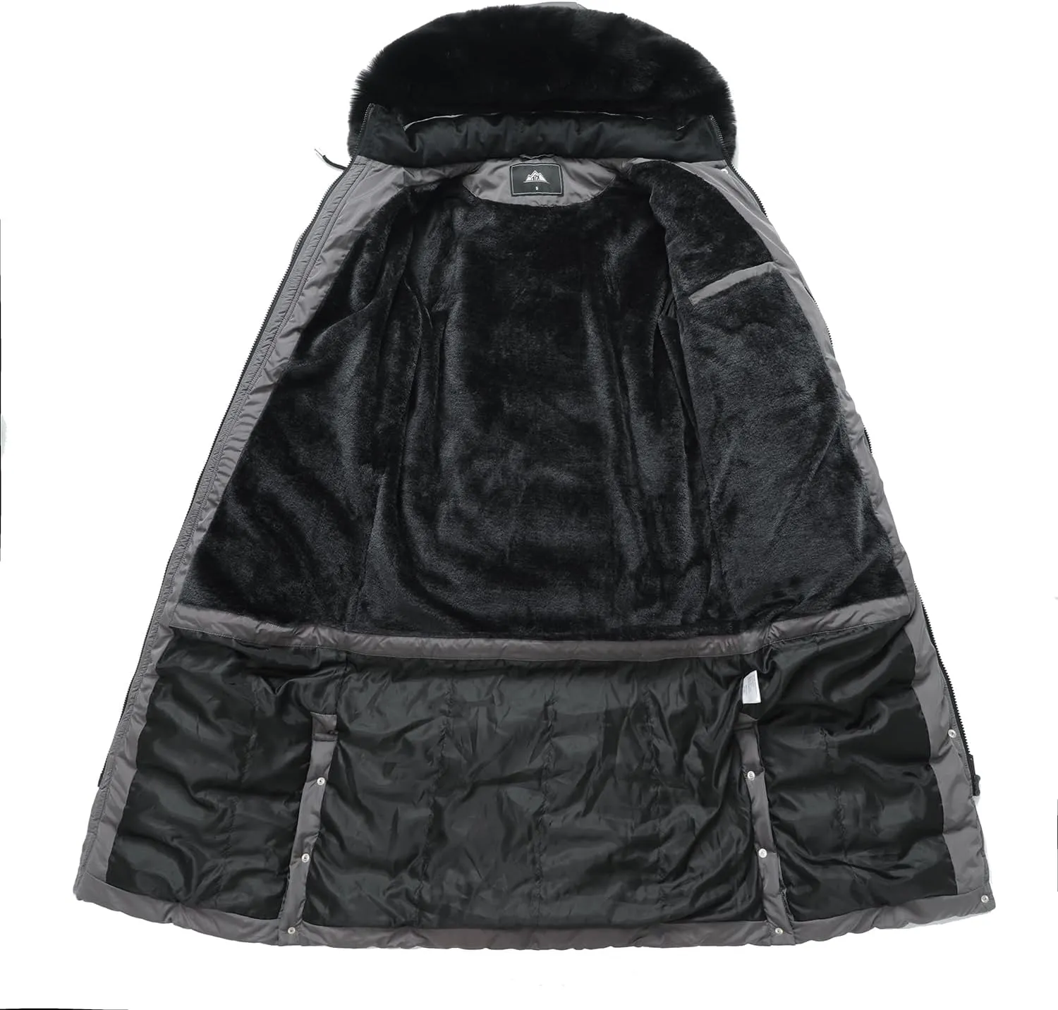 MOERDENG Women's Waterproof Long Winter Coat Thickened Down Alternative Jacket Warm Puffer Jacket Parka