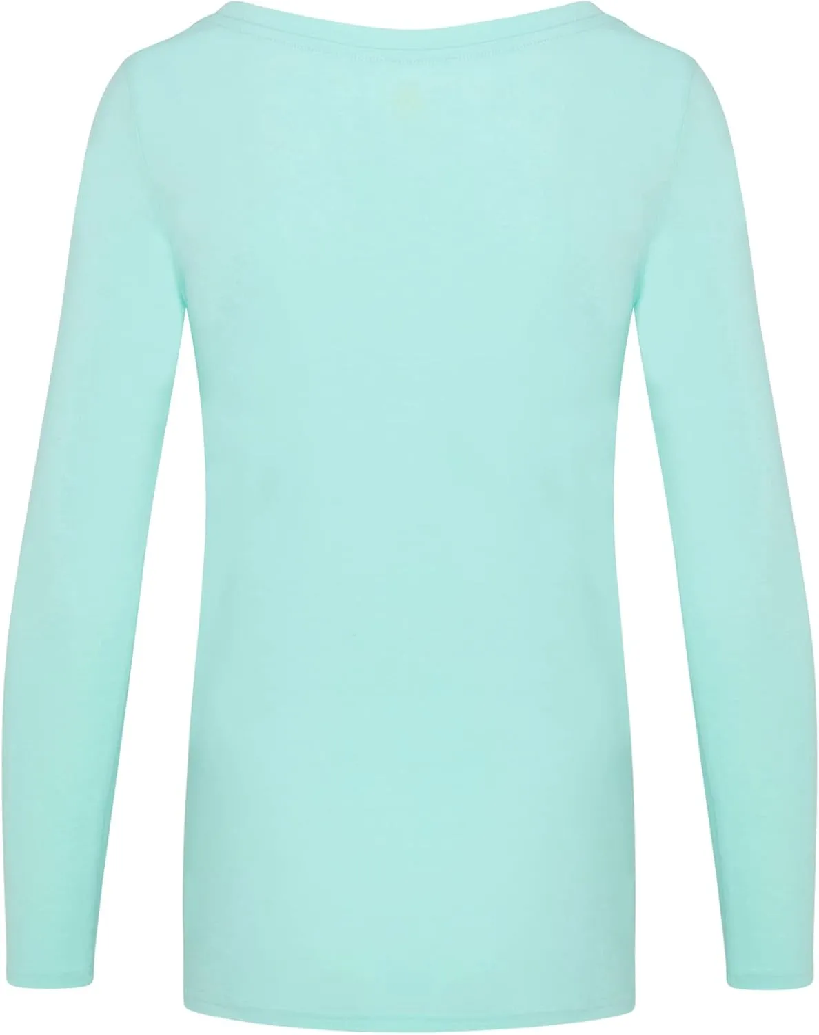 Natural Uniforms Women's Long Sleeve Extra Wide Scoop-Neck T-Shirt Under Scrub
