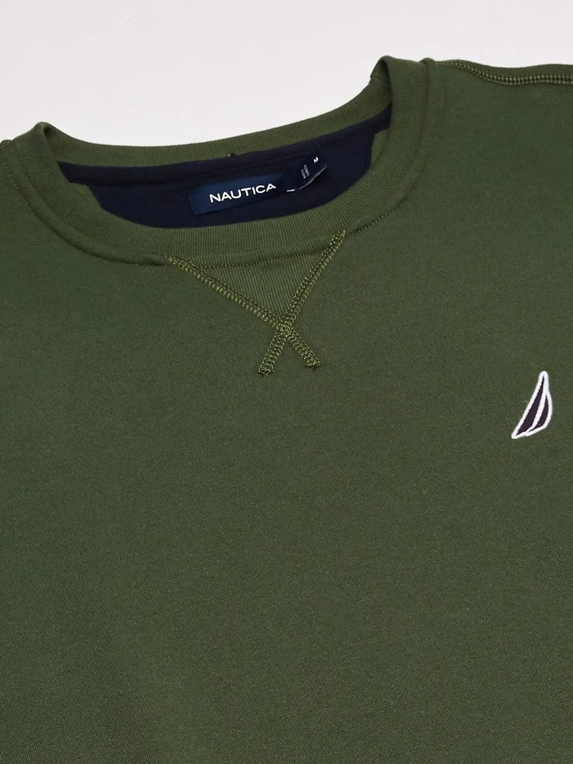 Nautica Men's Basic Crew Neck Fleece Sweatshirt