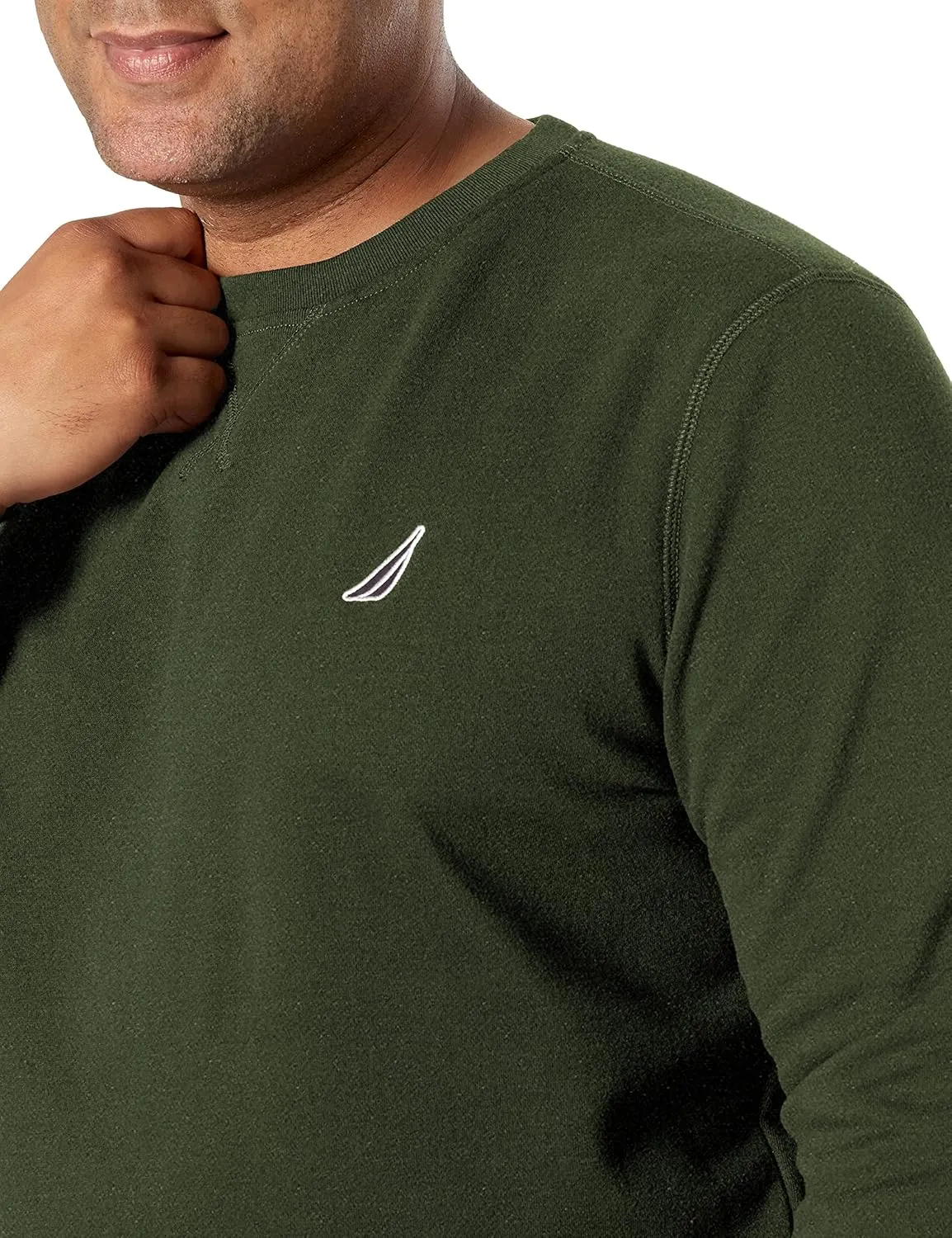 Nautica Men's Basic Crew Neck Fleece Sweatshirt