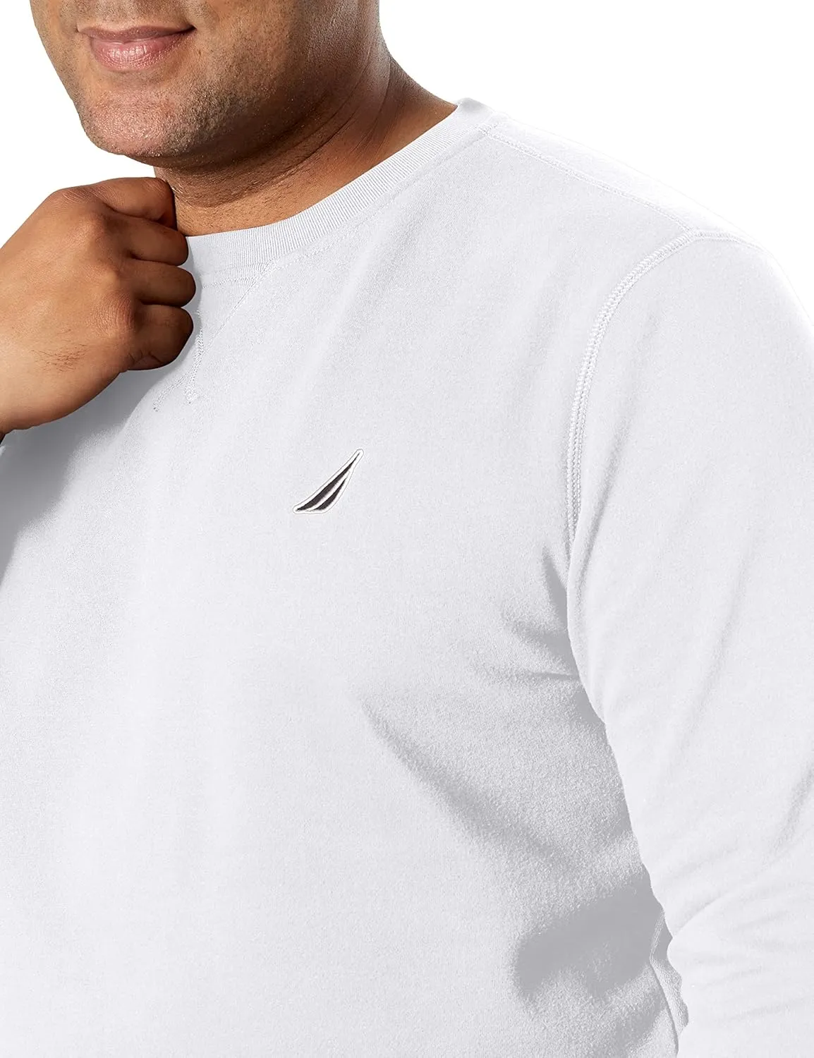 Nautica Men's Basic Crew Neck Fleece Sweatshirt