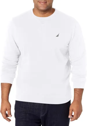 Nautica Men's Basic Crew Neck Fleece Sweatshirt