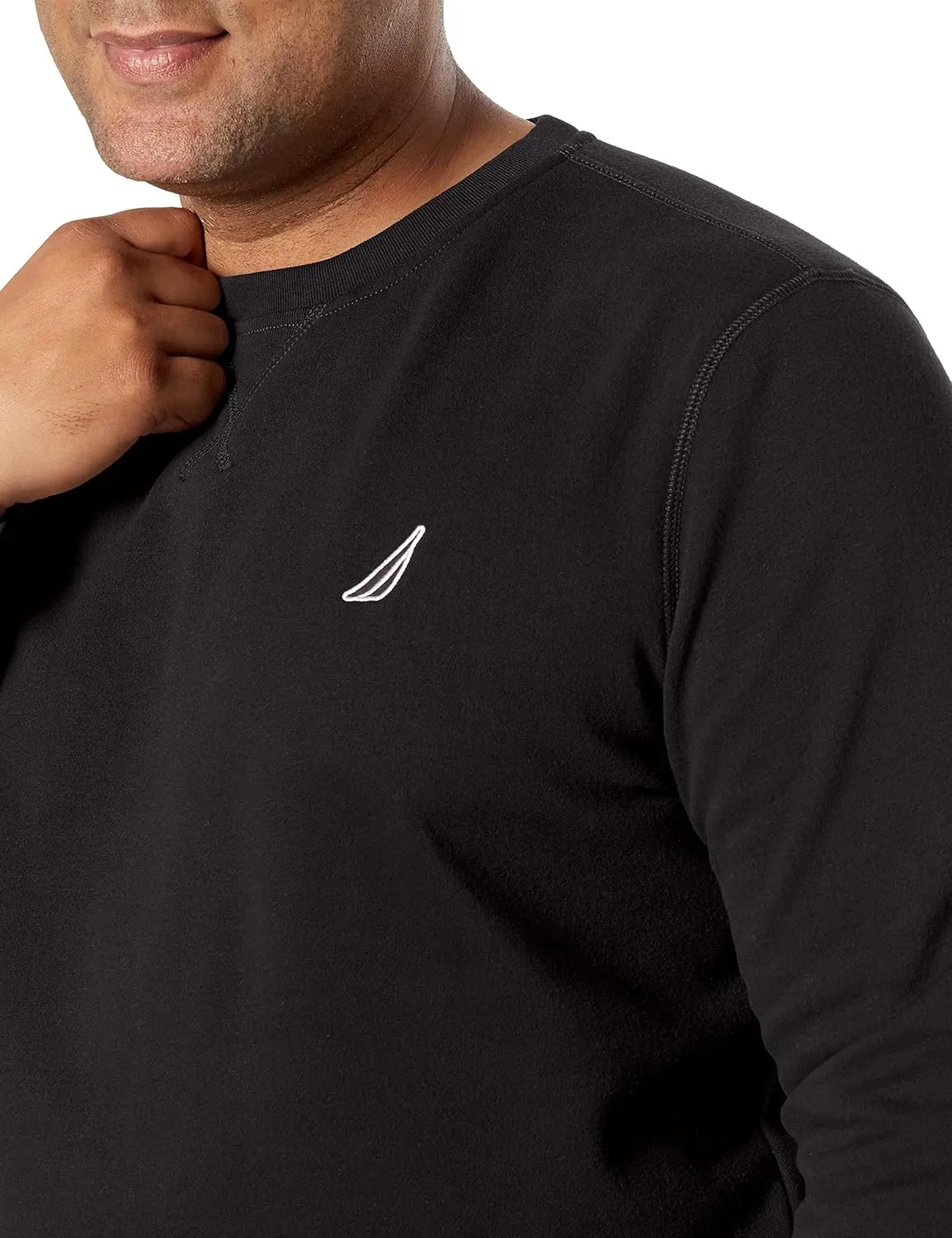 Nautica Men's Basic Crew Neck Fleece Sweatshirt