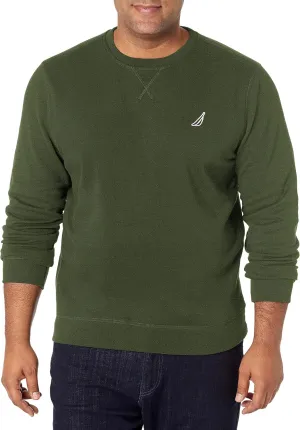 Nautica Men's Basic Crew Neck Fleece Sweatshirt