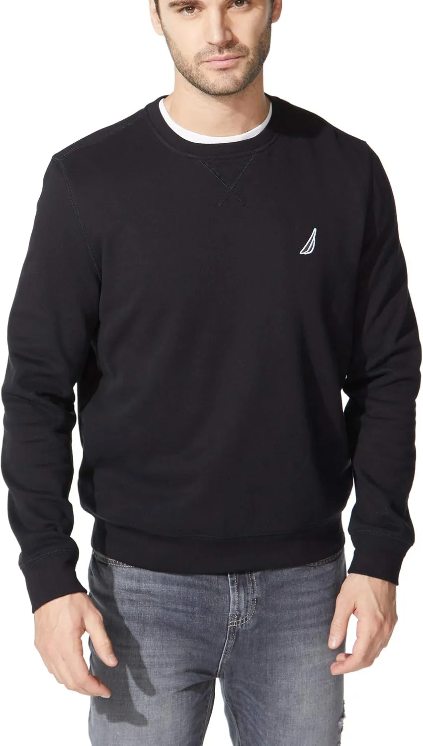 Nautica Men's Basic Crew Neck Fleece Sweatshirt
