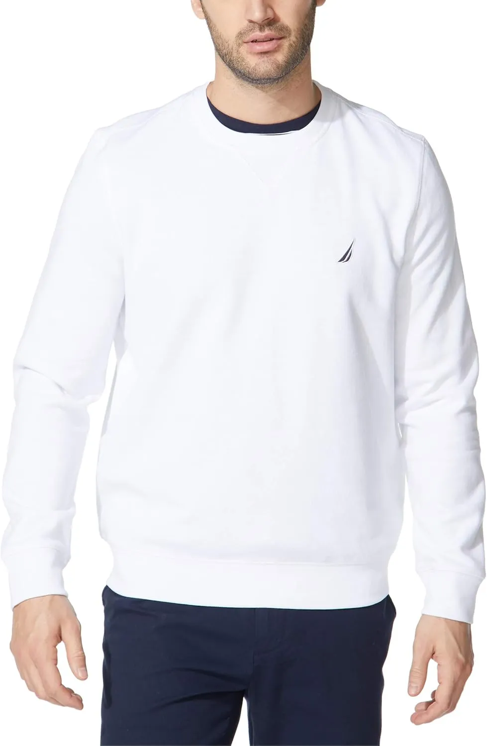 Nautica Men's Basic Crew Neck Fleece Sweatshirt