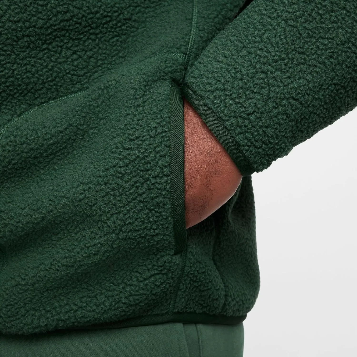 Nike Sportswear Club Men's Fleece Jacket (Fir/White, FZ0888-323)