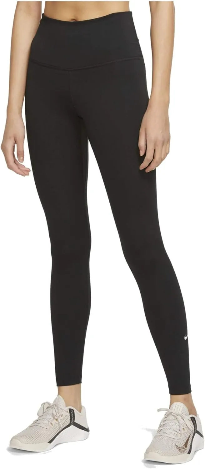NIKE W NK ONE DF HR TGHT Black/White