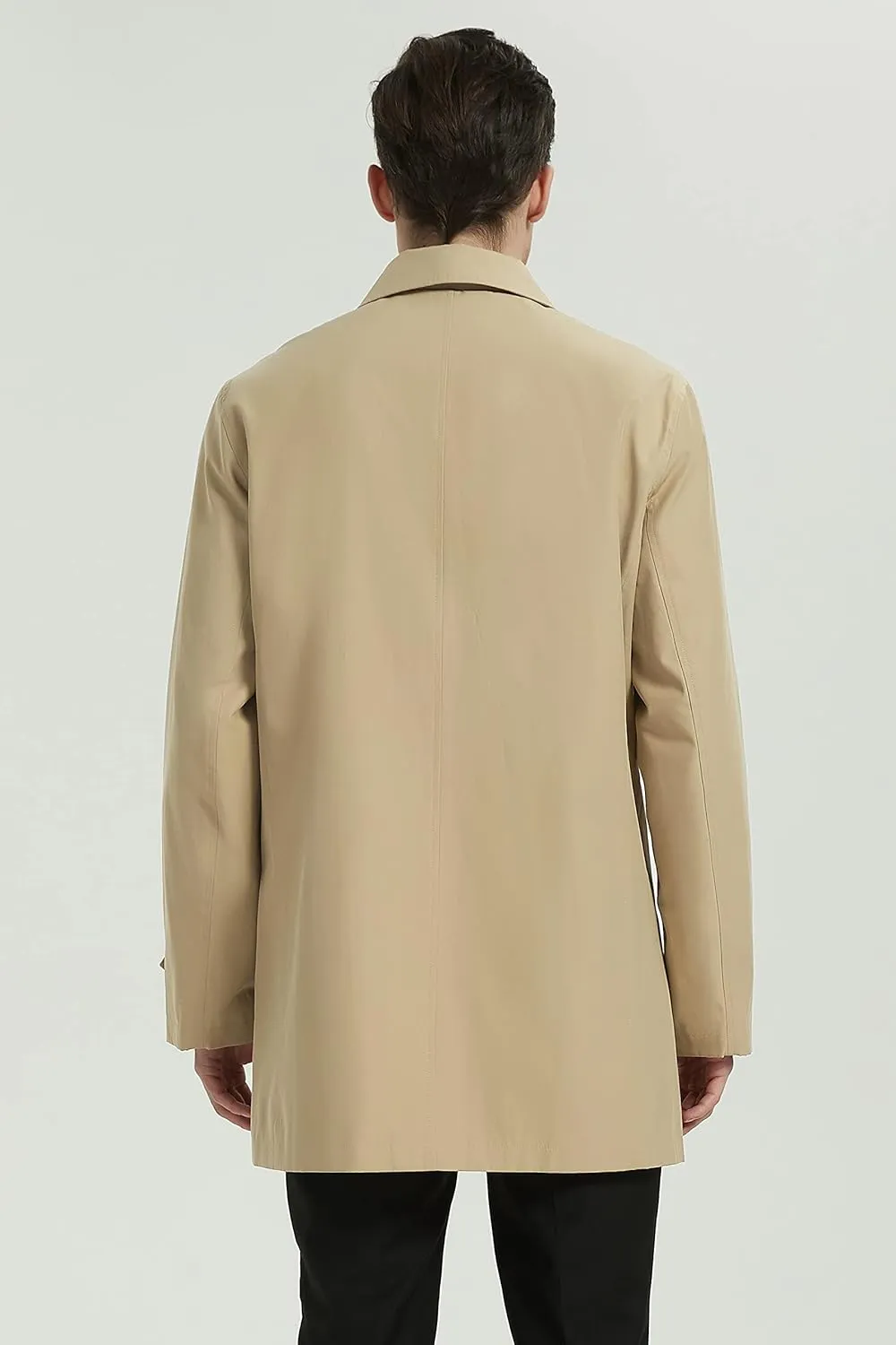 Orolay Men's Trench Coat Outwear with Classic Lapel Welt Pockets Casual Jacket