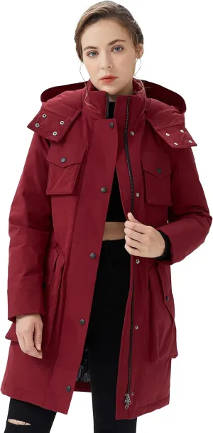 Orolay Women's Thicken Down Jacket Winter Parka Coat with Hood