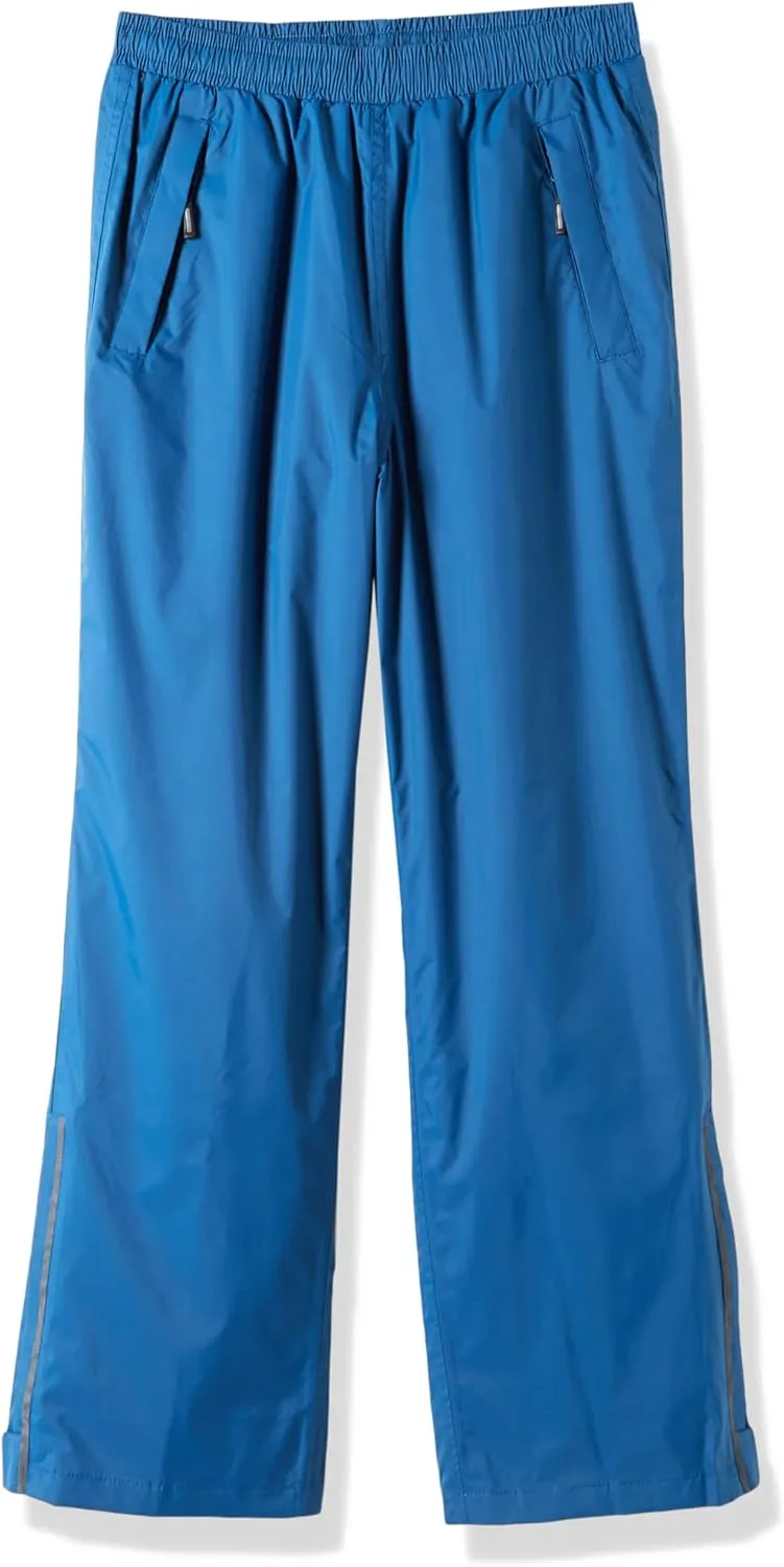 Outdoor Ventures Women's Rain Pants Packable Waterproof Hiking Pants Windproof Breathable Outdoor Rain Over Pants
